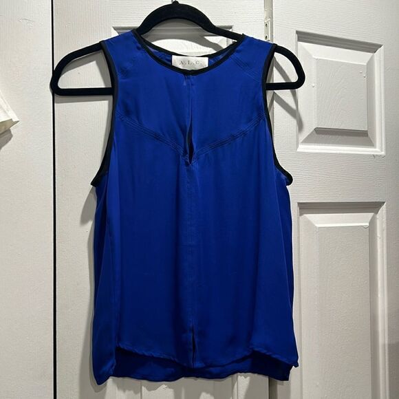 A.L.C. Royal Blue Sleeveless Blouse, Size Small - Picture 1 of 11